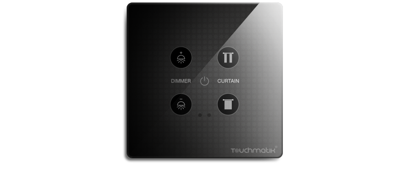 Quartz(2M) - 1 Dimmer + 1 Curtain + Master