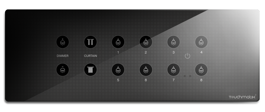 Topaz(6M) - 1 Dimmer + 1 Curtain + 8 Switch + Master